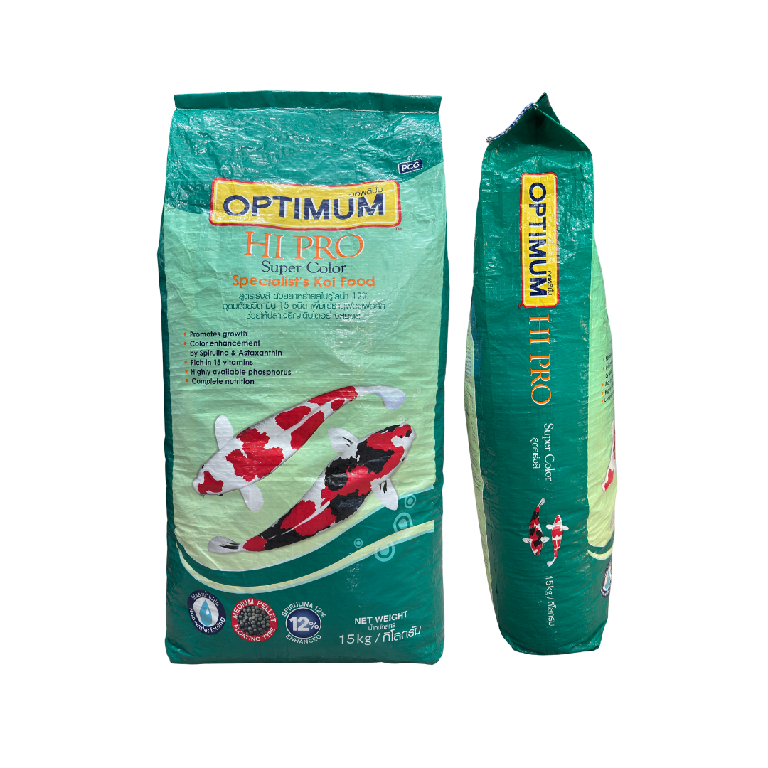 Optimum Hi Pro Super Color koi food 15kg bulk pack