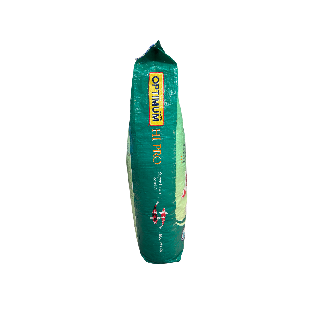 Fancy carp eating Optimum Hi Pro Super Color pellets