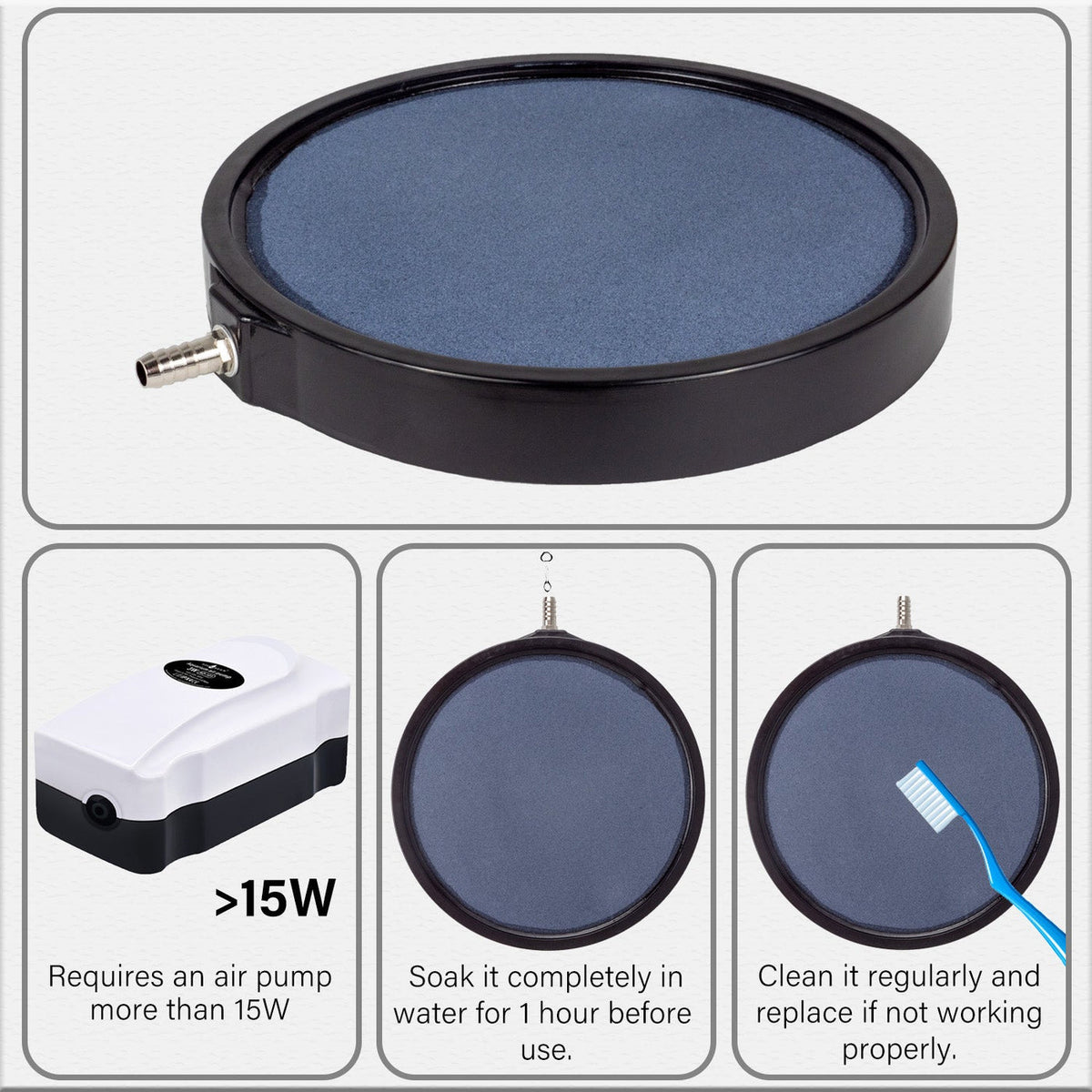Round Air Stone Disc Diffuser (AS-01)