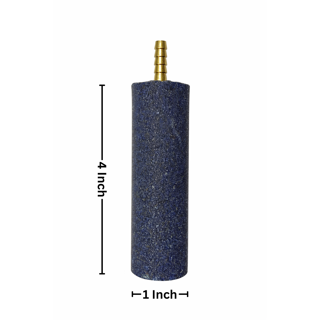4 Inch Cylindrical Airstone with Brass Nozzle