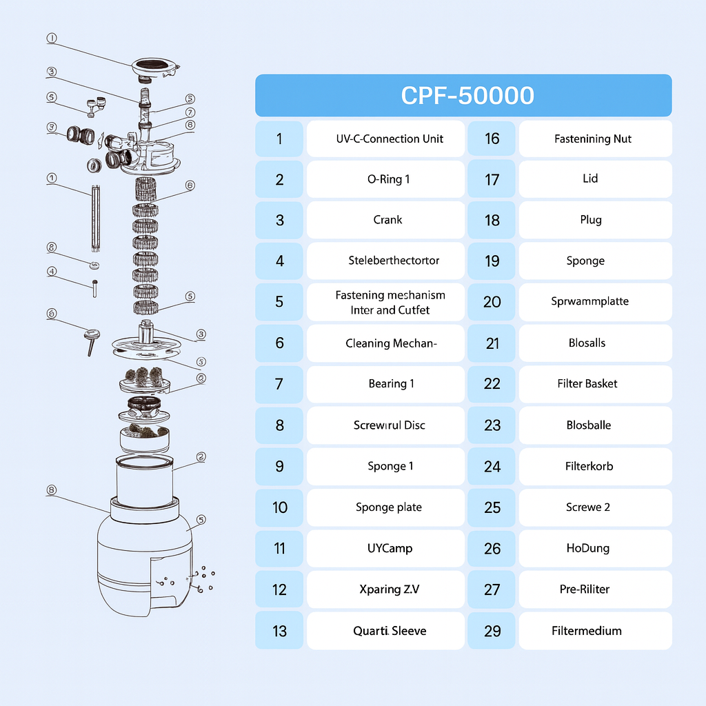 SunSun CPF-50000 Bio Pressure Pond Filter with UVC Clarifier
