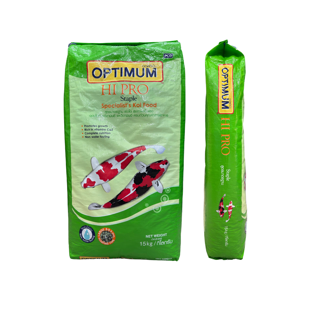 Optimum Hi Pro™ Staple 15 KG – Complete Daily Nutrition for Koi & Carp