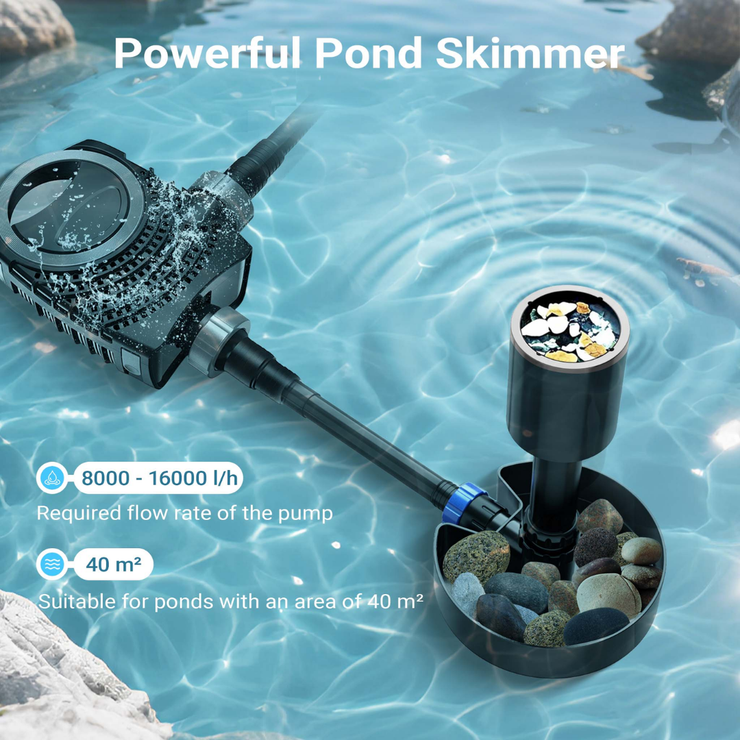 Sunsun CSP-40 Pond Skimmer – Fresh & Salt Water Surface Debris Remover