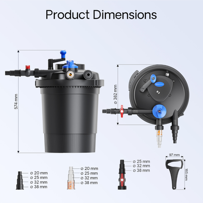 SunSun CPF-10000 Bio Pressure Pond Filter with UVC Clarifier
