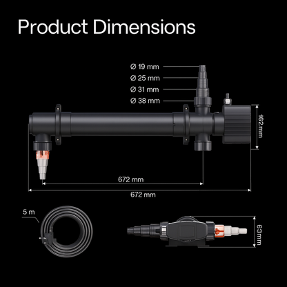 SunSun CUV-155 Pond Clarifier – 55W UVC Lamp