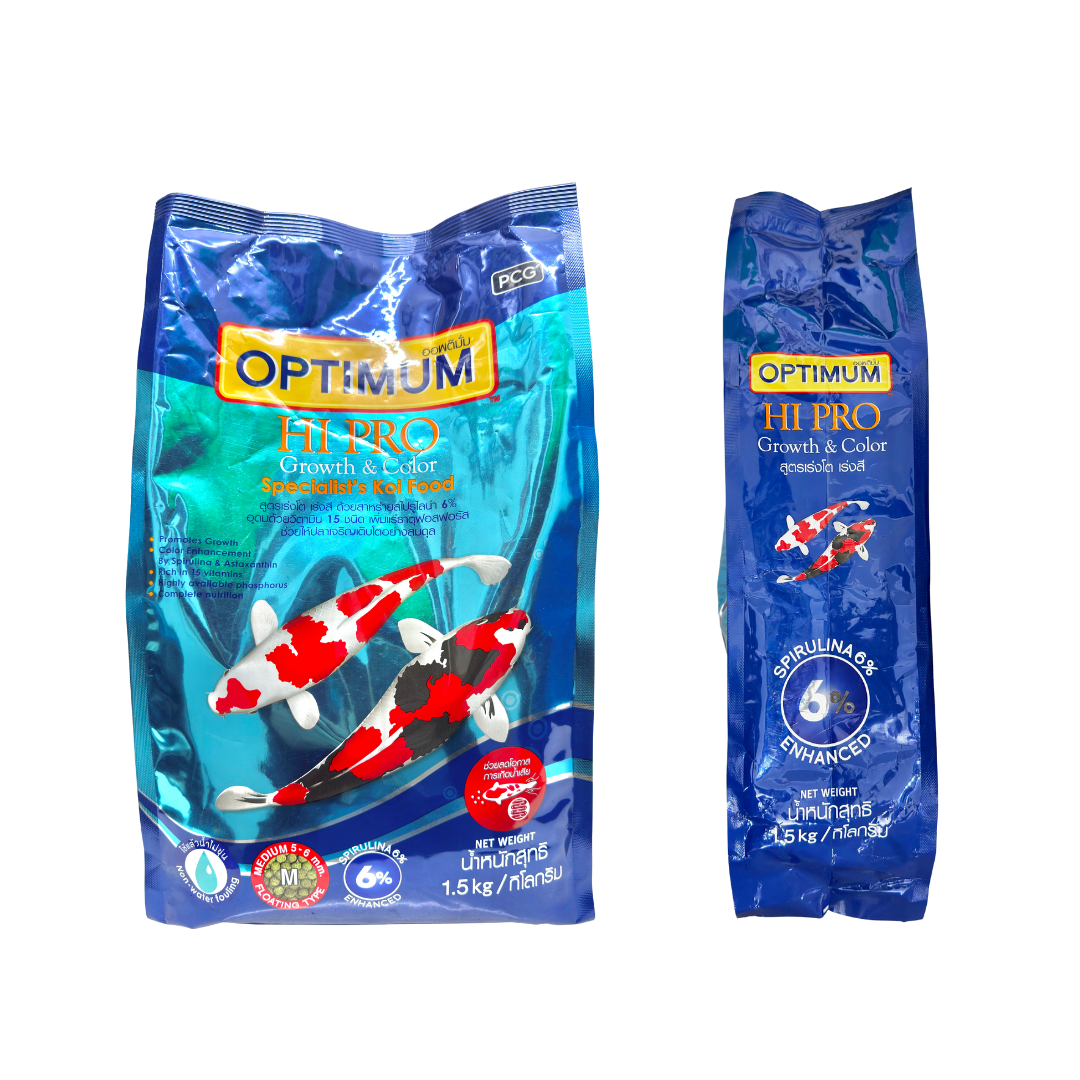 Optimum Hi Pro™ Growth & Color 1.5 KG – Balanced Daily Feed for Koi & Ornamental Carp