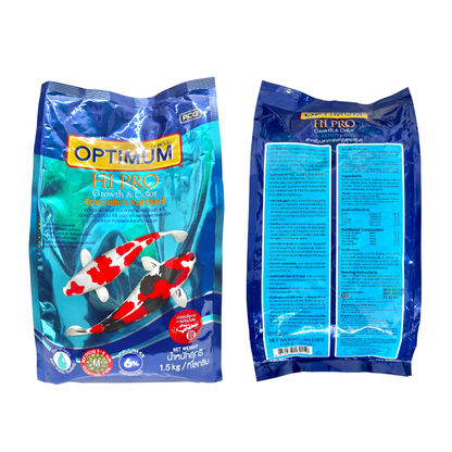 Optimum Hi Pro™ Growth & Color 1.5 KG – Balanced Daily Feed for Koi & Ornamental Carp