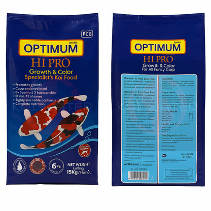 Optimum Hi Pro™ Growth & Color 15 KG – Balanced Nutrition for Growth, Color & Vitality