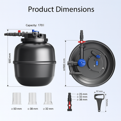 SunSun CPF-50000 Bio Pressure Pond Filter with UVC Clarifier