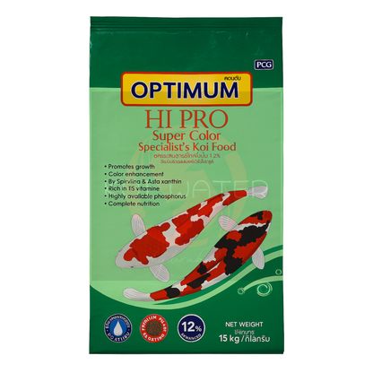 Optimum Hi Pro™ Super Color 15 KG – Premium Koi & Carp Color-Enhancing Food