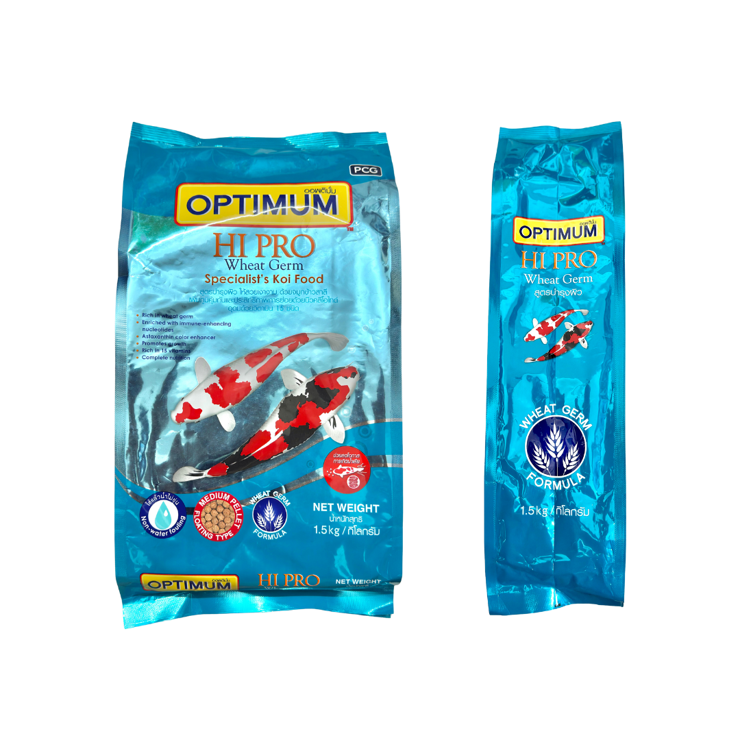 Optimum Hi Pro™ Wheat Germ 1.5 KG – Easily Digestible Koi Food for Immunity & Color Enhancement