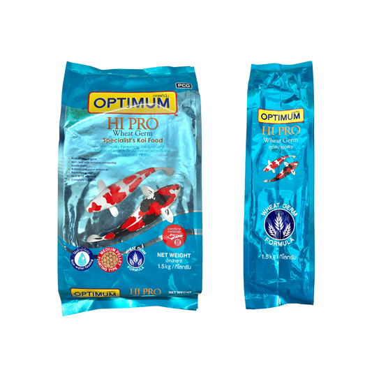 Optimum Hi Pro™ Wheat Germ 1.5 KG – Easily Digestible Koi Food for Immunity & Color Enhancement