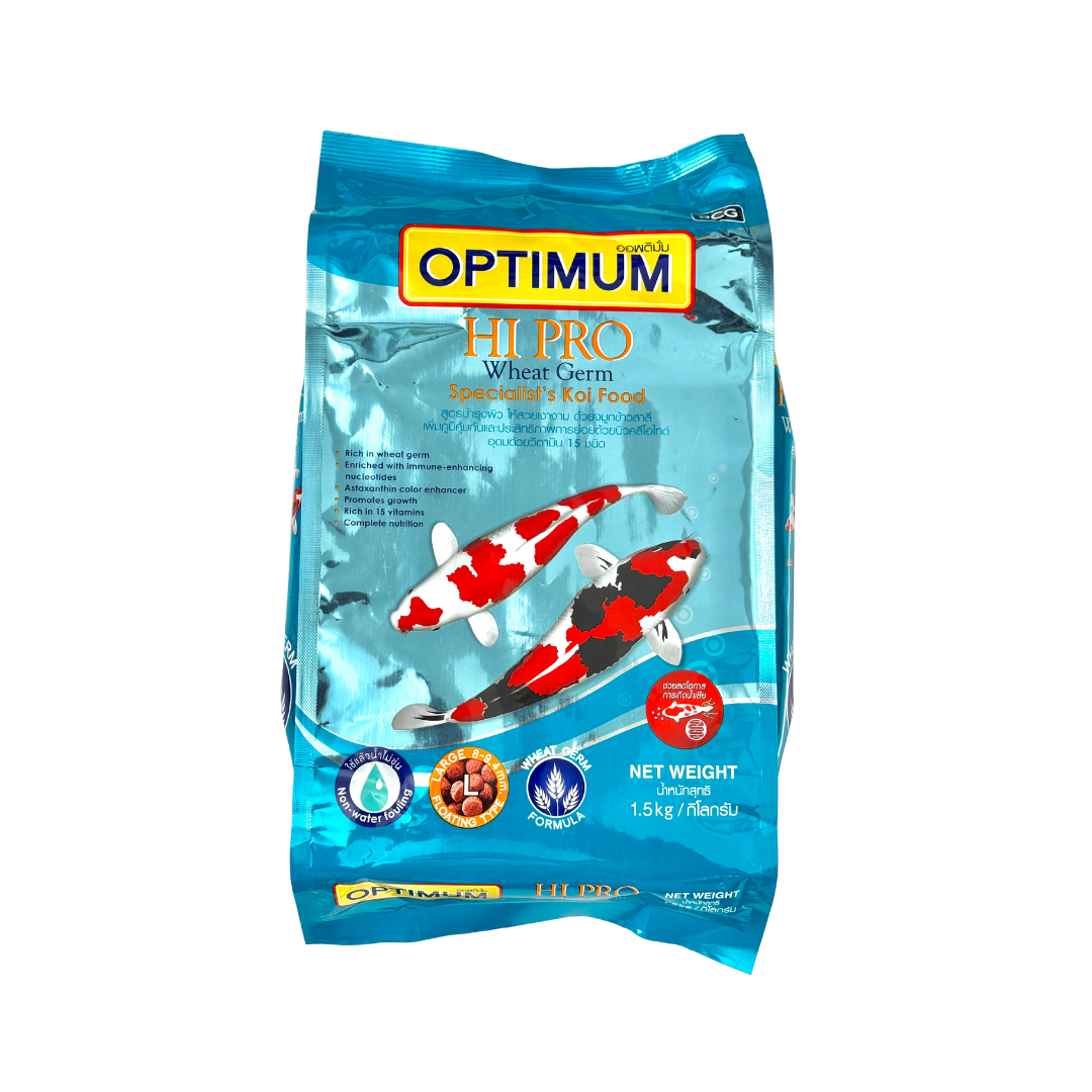 Optimum Hi Pro™ Wheat Germ 1.5 KG – Easily Digestible Koi Food for Immunity & Color Enhancement
