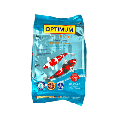 Optimum Hi Pro™ Wheat Germ 1.5 KG – Easily Digestible Koi Food for Immunity & Color Enhancement