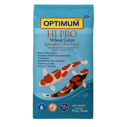 Optimum Hi Pro™ Wheat Germ 15 KG – Premium All-Season Koi & Carp Nutrition