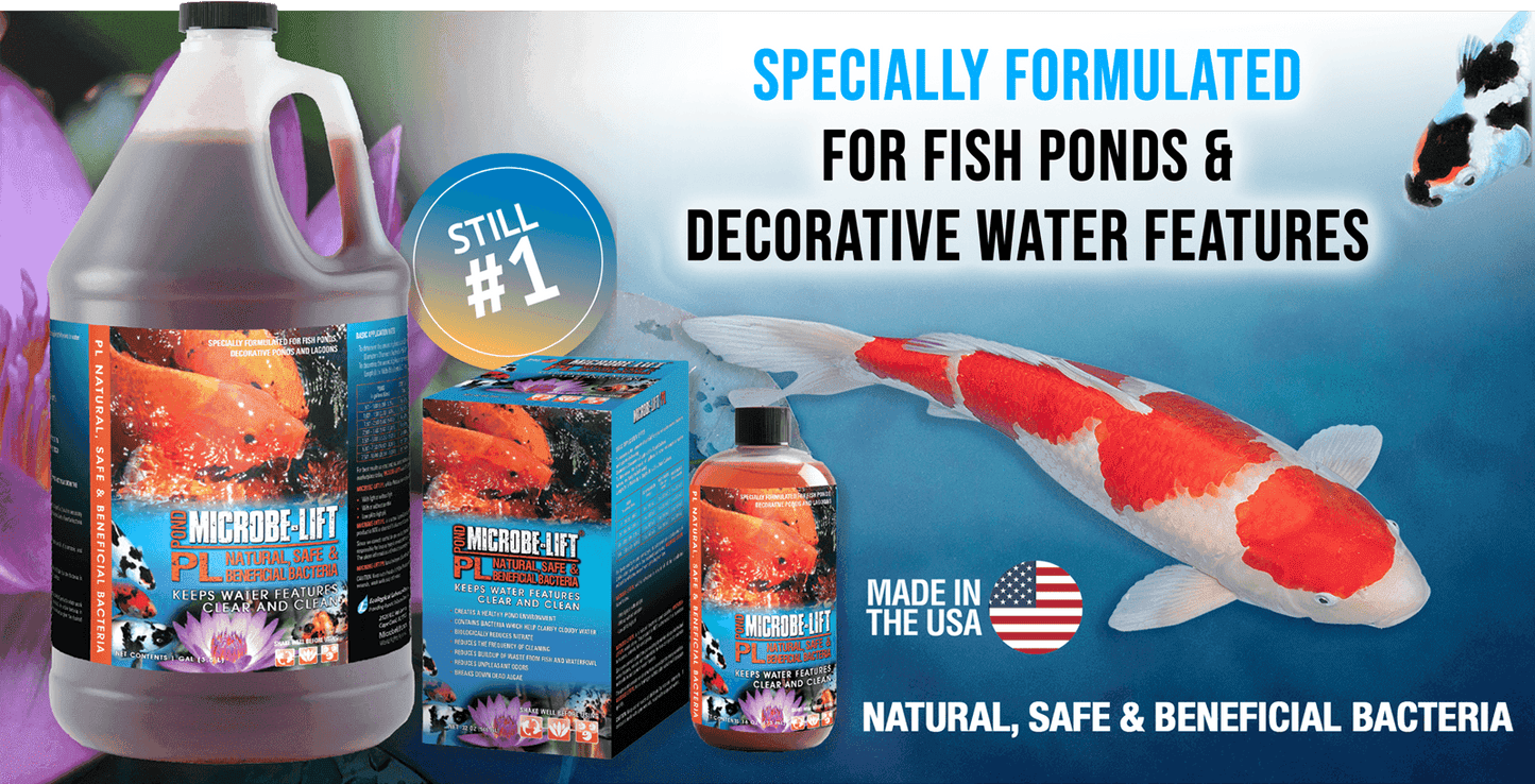 Microbe-Lift PL – Professional Beneficial Bacteria for Clean & Clear Ponds